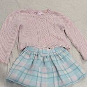 Tommy Bahama Light Pink Cable Knit Sweater for Kids